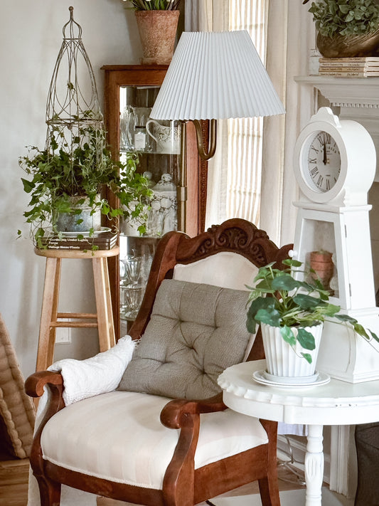 New Cozy Cottage Home Decor Finds: Tabletop Mora Clock & Trellis Planter