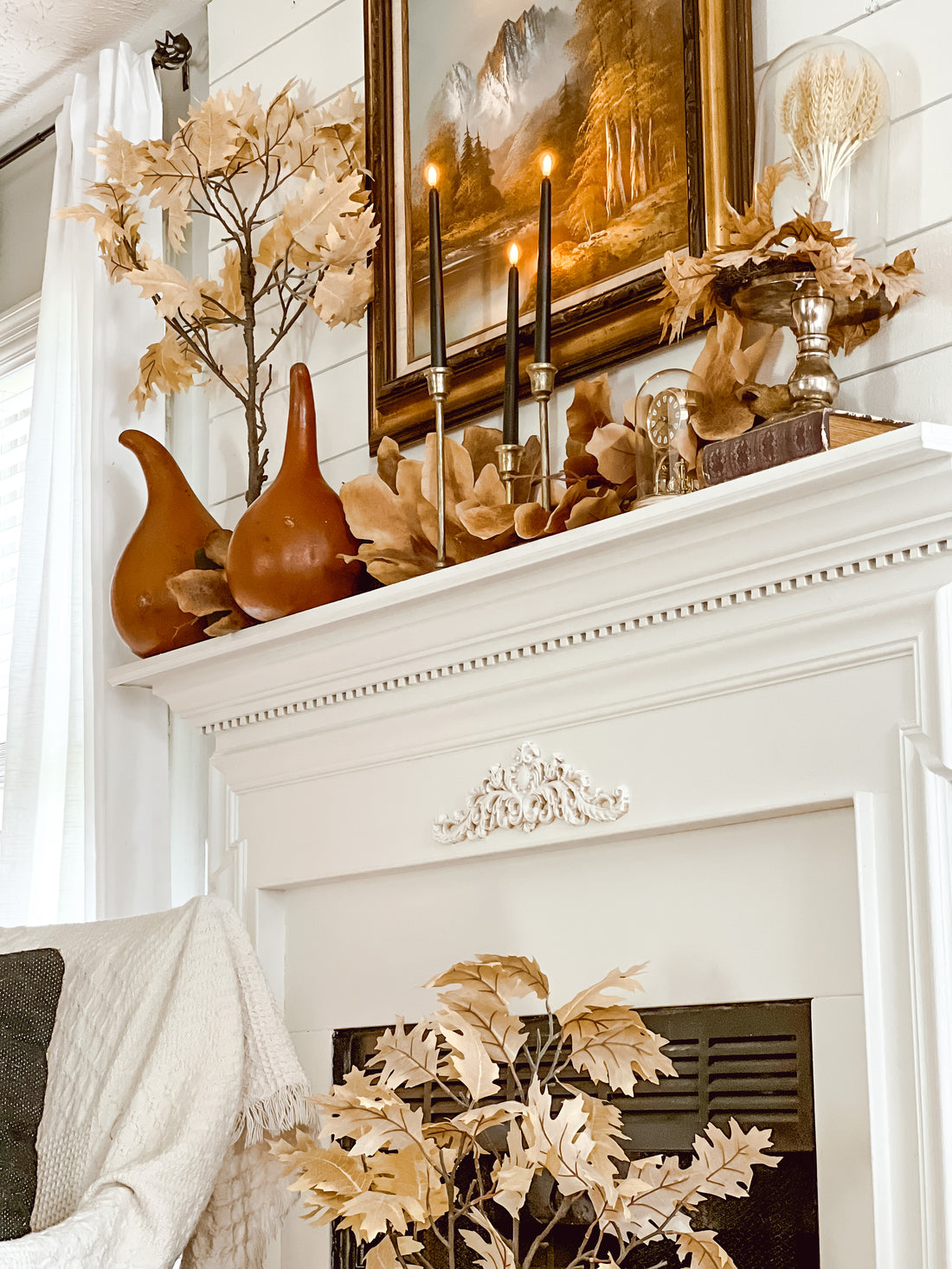 Using Antique/Vintage Framed Art in Your Home: Fall & Halloween