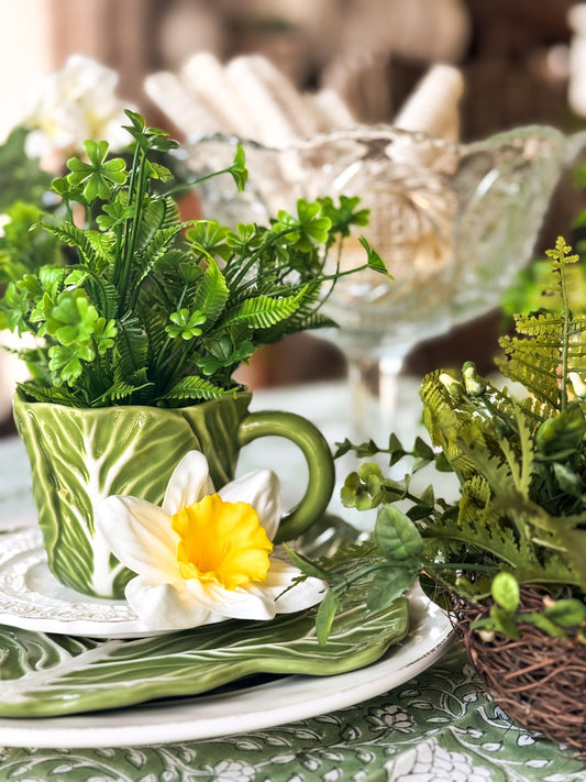 A Cozy & Charming St. Patrick's Day Cottage Tablescape