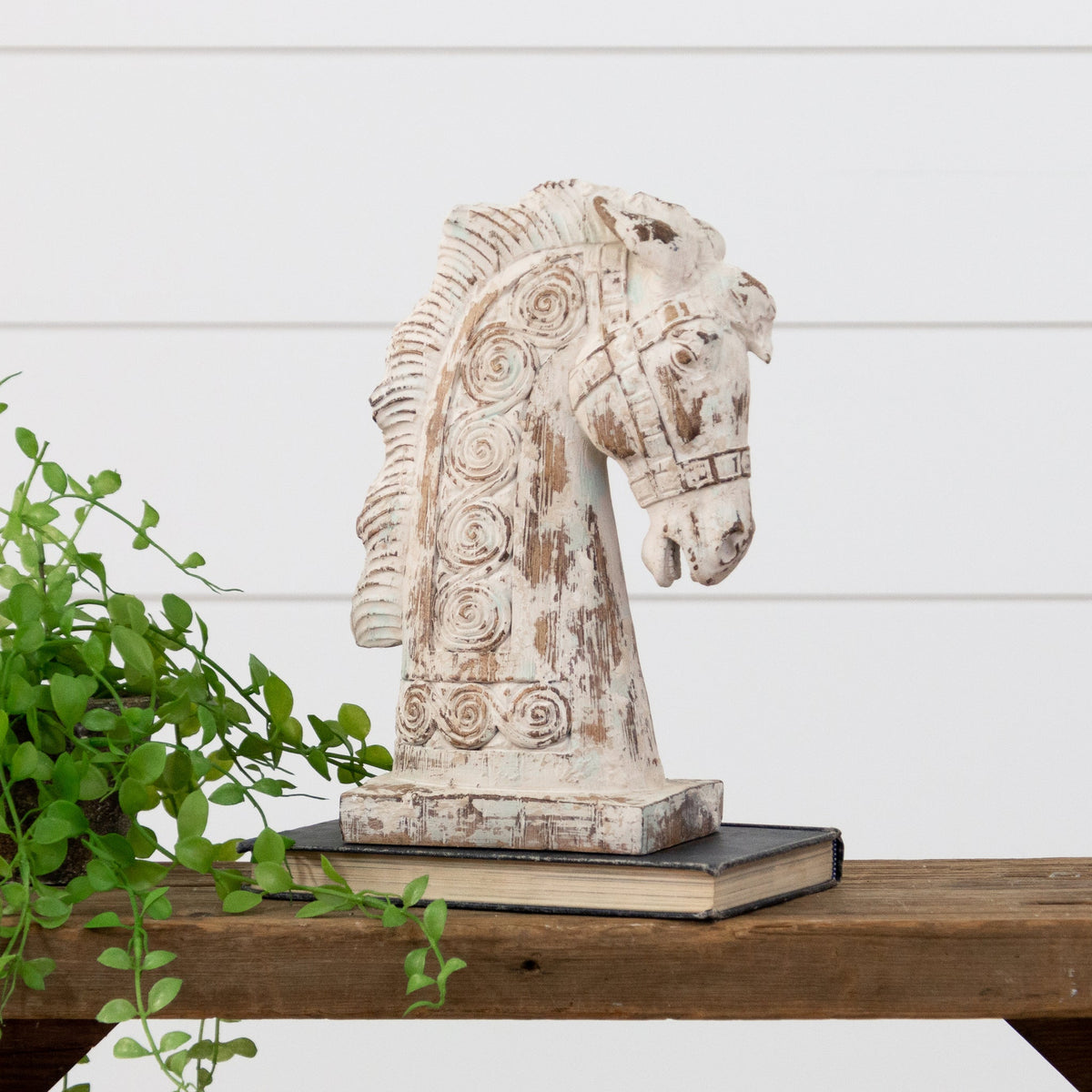 Distressed Horse Head Decor