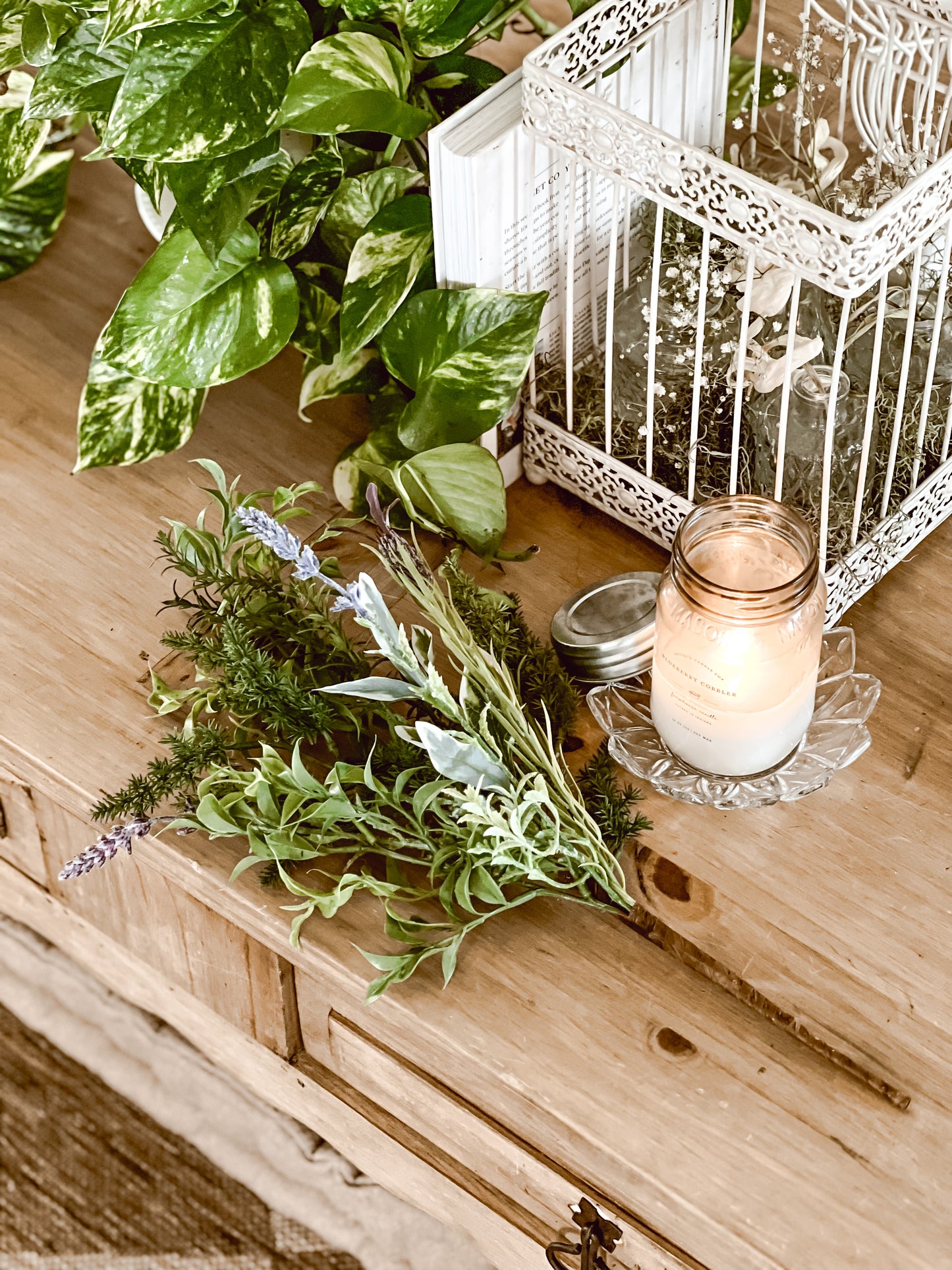 18” Herb Floral Stem